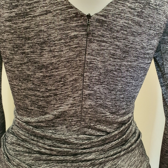 Ava. Klum Dress Long Sleeve Scoop Neckline | Zip Back | V-Neck Back | 65% Cotton - Picture 7 of 12